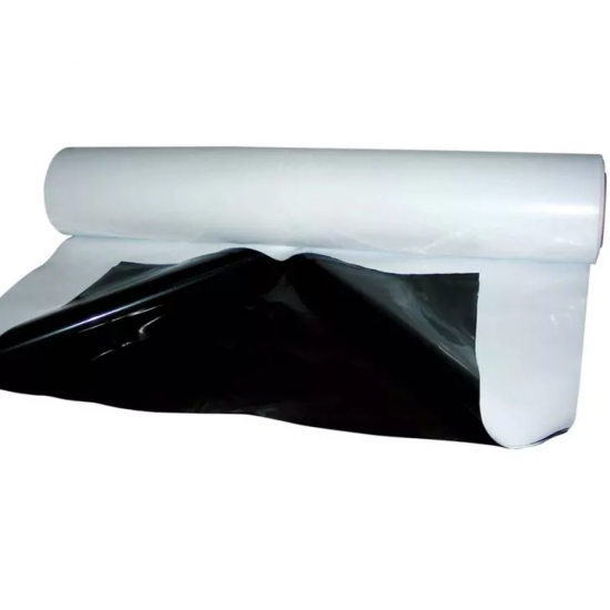 Plastico Blanco/Negro galga 160 ancho 200 cm